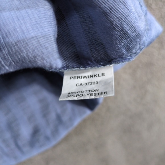 Periwinkle Womens Blue Cat Face Stripe Patchwork Tunic Top XL - Picture 6 of 8